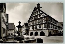 72639 W7442 Neuffen - Rathaus Marktbrunnen