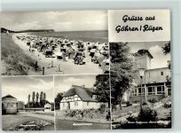 18586 O2345 Göhren , Rügen 1974 - Hotel Strand Museum