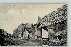 62800 Lievin 1916 - zerstörte Gebäude Feldpost WK I