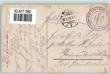 WK I So leben wir AK Soldatenleben 1916 Gebrauchsspuren