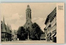 37574 W3352 Einbeck - Marktkirche und Rathaus