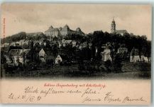 09573 O9382 Augustusburg 1898 - Schloss mit Schellenberg