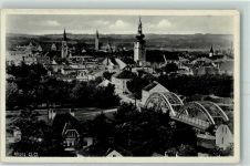 4600 Wels Foto AK Kirche Brücke