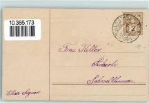 Verlag EAS Turmuhr Mondschein AK Schornsteinfeger 1907 Prägedruck