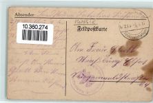 Bialystok 1916 - sign. Liersch Bauernstube Feldpost WK I
