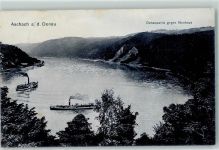 4730 Aschach Foto AK Donaupartie gegen Neuhaus Dampfschiff