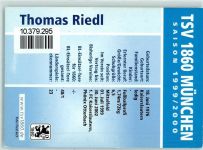 W8000 München Autogrammkarte Thomas Riedl TSV 1860 München sign. Fußball KEINE AK