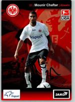 W6000 Frankfurt am Main Mounir Chaftar Eintracht Frankfurt , sign. Fußball