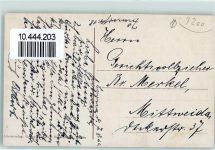 04552 O7200 Borna b Leipzig - Marktplatz Rathaus Realgymnasium Schwanenteich Schwäne