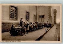 88348 W7968 Sießen - Institut Kloster Sießen Die Kleinen bei Tisch im Freien