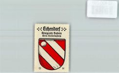 94428 W8383 Eichendorf , Niederbay Vignette Vignette Wappen Kaffee Hag ca. 1910
