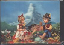 Kinder Picknick Matterhorn Stereokarte