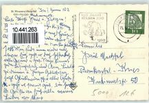 50667 W5000 Köln Nippes 501 - St.Vinzenz-HospitalStempel 100 Jahre Kölner Zoo 1960