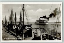 Dievenow Dziwnow - Am Bodden Hafen Segelkutter Dampfschiff
