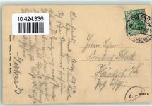 01896 O8514 Pulsnitz 1913 Gebrauchsspuren Kurze Gasse mit Kirche