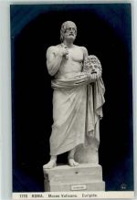 Roma Museo Vaticano Euripide Skulptur