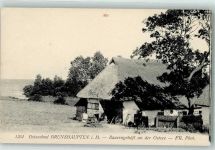 18225 O2565 Brunshaupten Kühlungsborn, Ostseebad Foto AK Bauernhof Ostsee