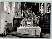 95652 W8595 Waldsassen Foto AK Stiftskirche Hochaltar Kugel-Tabernakel