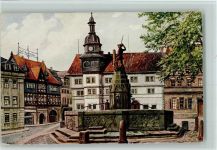 O5900 Eisenach , Thür Serie Eisenach und Wartburg Nr. 6 AK Marktplatz Mandt