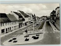 04758 O7260 Oschatz Gebrauchsspuren Ernst Thälmann Platz Auto