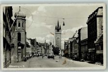 94315 W8440 Straubing Gebrauchsspuren Stadtturm Tiburtiusbrunnen