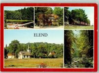 38875 O3701 Elend - Schwimmbad Gasthaus Grüne Tanne Harzquerbahn Kleinste Kirche der DDR