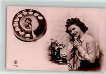 Verlag J.G. Paris Serie 563-4 - gute Erhaltung AK Telefon Fotomontage AK