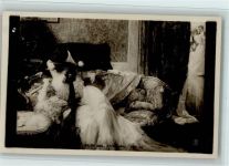 Salon 1903 - Erotik - Glamour Liebespaar, Fächer, der Kuss Salon de Paris