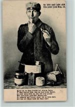 Leckere Liebesgaben vom Regimet 34 - Propaganda Soldatenleben 1916
