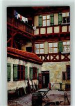 W8804 Dinkelsbühl Serie 150 Nr. 2779 - Hetzels Hof am Brodmarkt, gute Erhaltung AK Nenke & Ostermaier