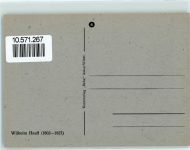 Wilhelm Hauff Federzeichnung sign. Schäffler Schriftsteller Künstlerkarte