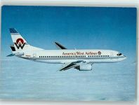 American West Airlines - Boing 737-300 AK Fluglinie