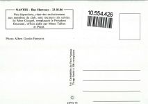 Nantes Postkarten-Tauschtage - Reunion mensuelle des CPN Dispersion 1986 AK AK - Geschichte 1986