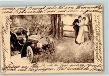 Pictorial Comedy Nr. 85 - Automobil, Liebespaar James Henderson + Sohn, London Prägedruck