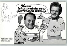 Tini und Heli Steingass AK Autogramm Originale