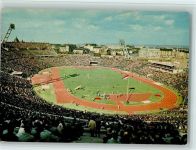 Budapest Volksstadion mit vielen Menschen, gute Erhaltung Stadion 1967