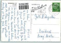 W7000 Stuttgart Gartenschau - Leuchtbrunnen, gute Erhaltung Gartenbauausstellung 1958