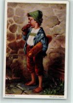 Abshagen Nr. 775 - Kaulbach, Kind mit Brot und Wurst Kaulbach, H. von