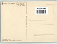 sign Ernst Zuppinger - Blumenvase - Pro Infirmis Spenden AK Künstler