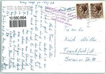 47841 Cattolica - Strand und Hotels Segelboot