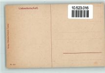 Liebesbotschaft, Brief lesen , Sekretär mit Tintenfass , gute Erhaltung - Verlag Dietrich Nr. 220 - Liebesbrief Künstlerkarte