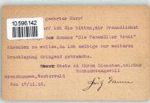 23936 O2420 Grenzhausen 1916 - Ganzsache