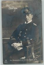 Kommandant des U-Bootes 9 AK Kapitän 1914 Foto AK