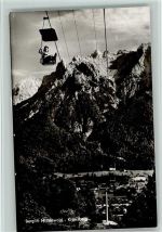 Berglift Mittenwald AK Sessellift 1958 Foto AK