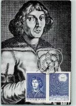 Kopernikus + Briefmarkenabbildungen Astronomie KEINE AK
