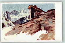 41020 Trentino nel Frignano 1916 Künstlerkarte aus der Südtiroler Front sign. Fangh