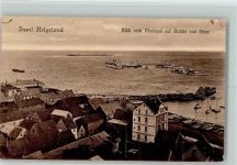 27498 W2192 Helgoland - Blick vom Oberland auf Brücke und Düne