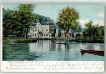 16259 O1310 Bad Freienwalde 1905 - Gasthaus Papenmühle Teich Enten Ruderboote