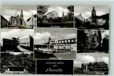 47877 W4156 Anrath - Kath. Kirche Schule Markt Altersheim Kriegerdenkmal Haus Broich Sparkasse