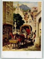 Nr. 1088 - Schwind; Hochzeitsreise , gute Erhaltung AK Mandt Künstlerkarte